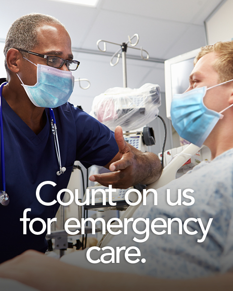 Count on us for emergency care. 
